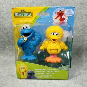 Just Play Sesame Street 2 Pack Cookie Monster & Big Bird 3" Figure Toy Set NIB‎